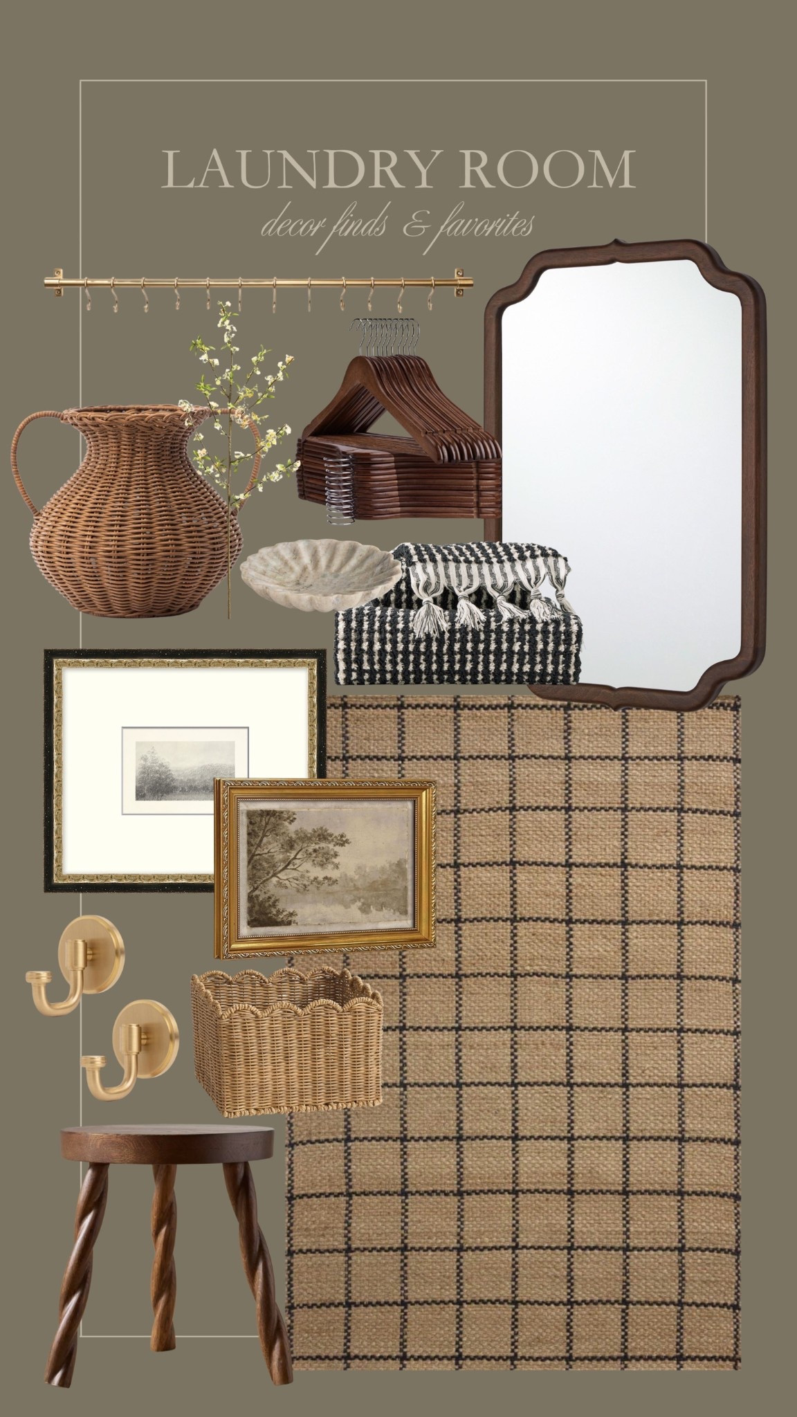 Laundry room decor finds & favorites 🤎 Inspired by our newly renovated and refreshed laundry room! 

#LTKHome