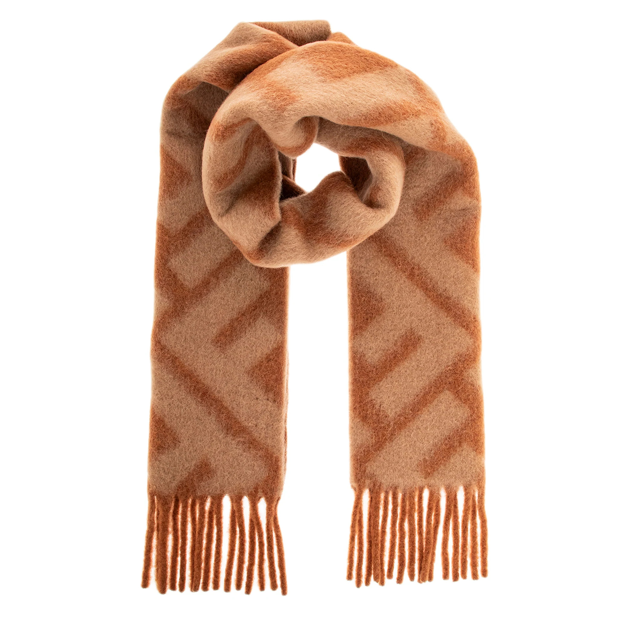 Fendi FF Scarf - Brown | Overstock