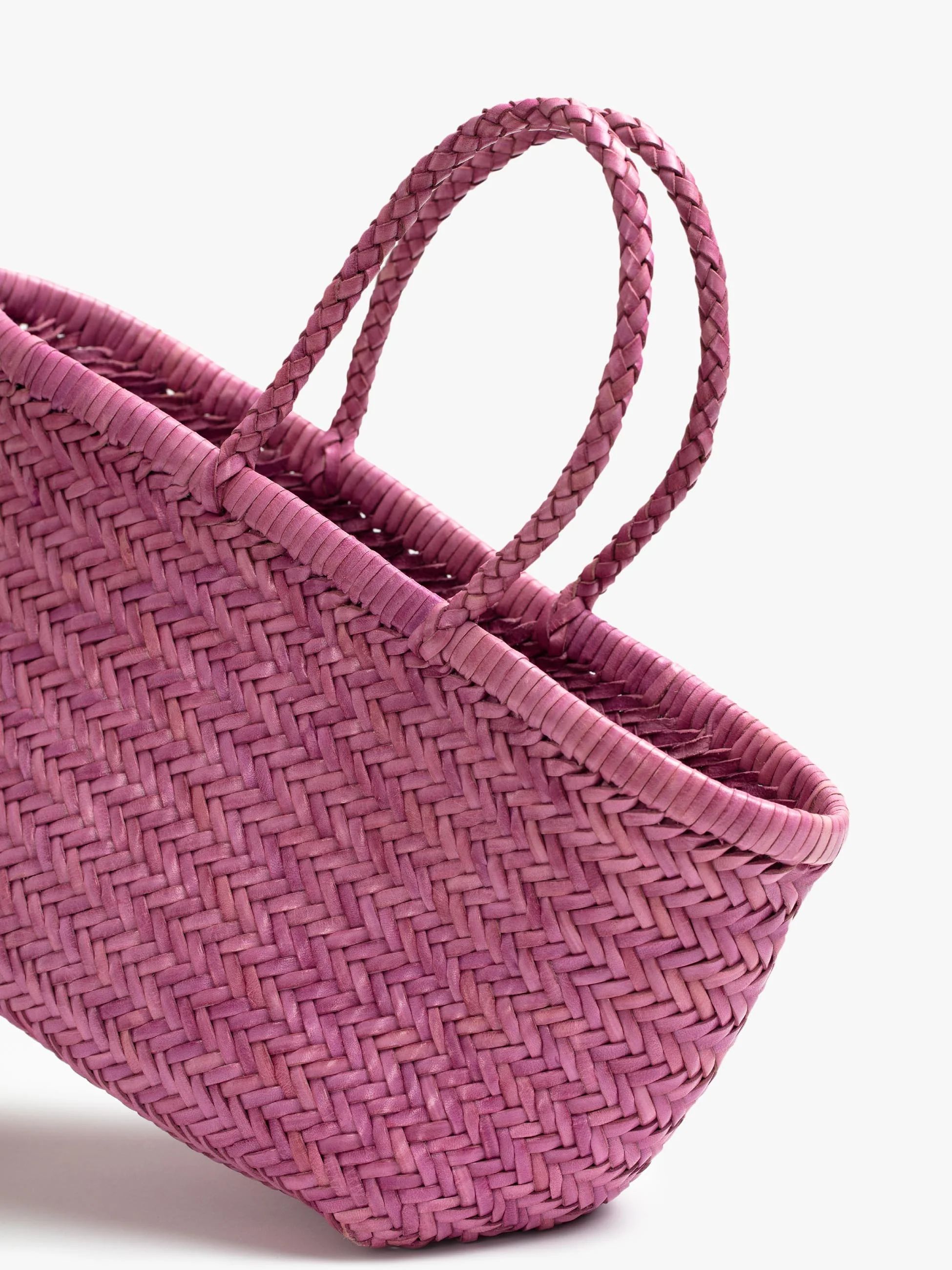 Basket Case Goa Small Leather Tote - Lilac | Mother Denim