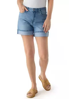 Crown & Ivy™ Women's 5" Cuffed Denim Shorts | Belk