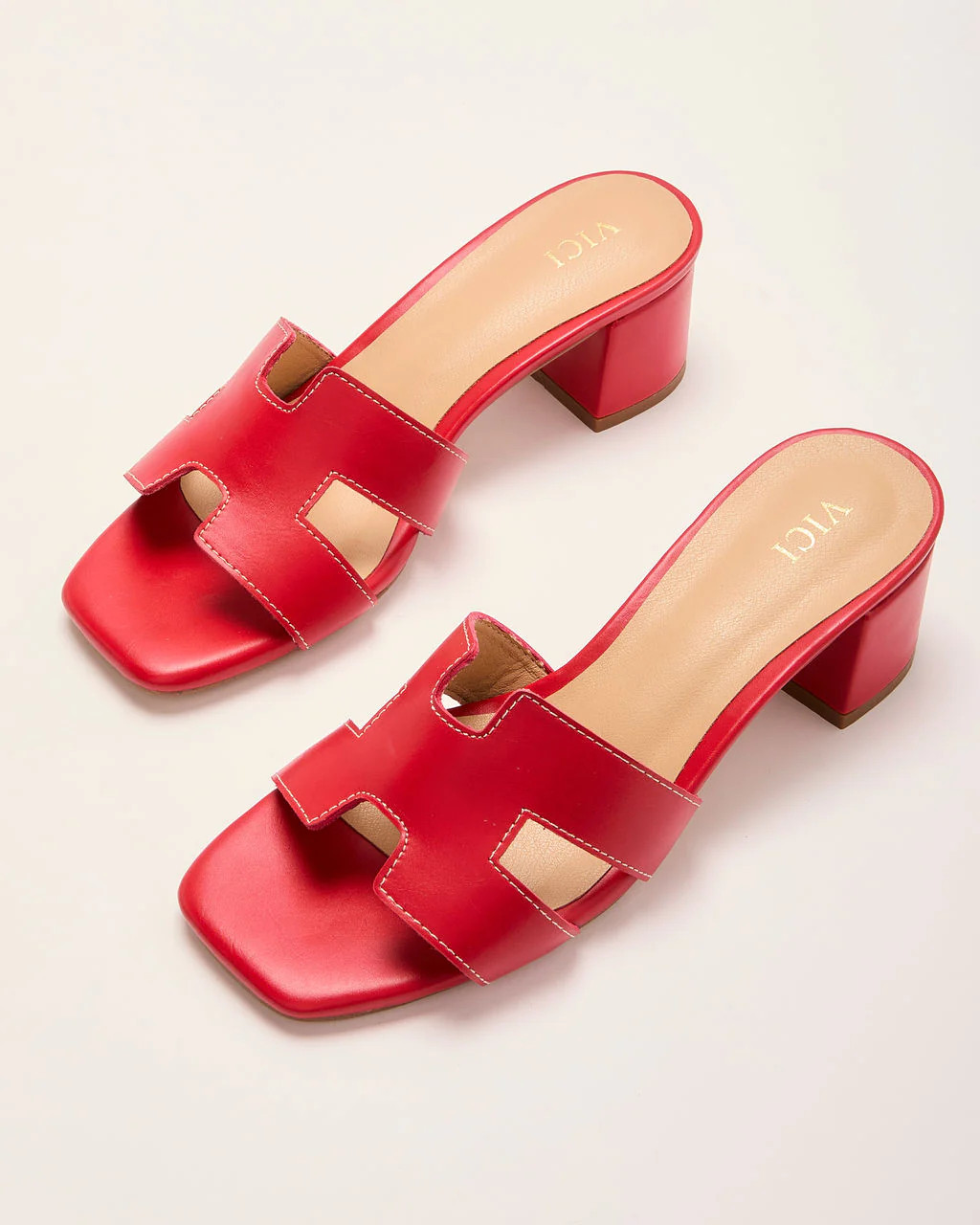 Aziel Vegan Leather H Strap Mules | VICI