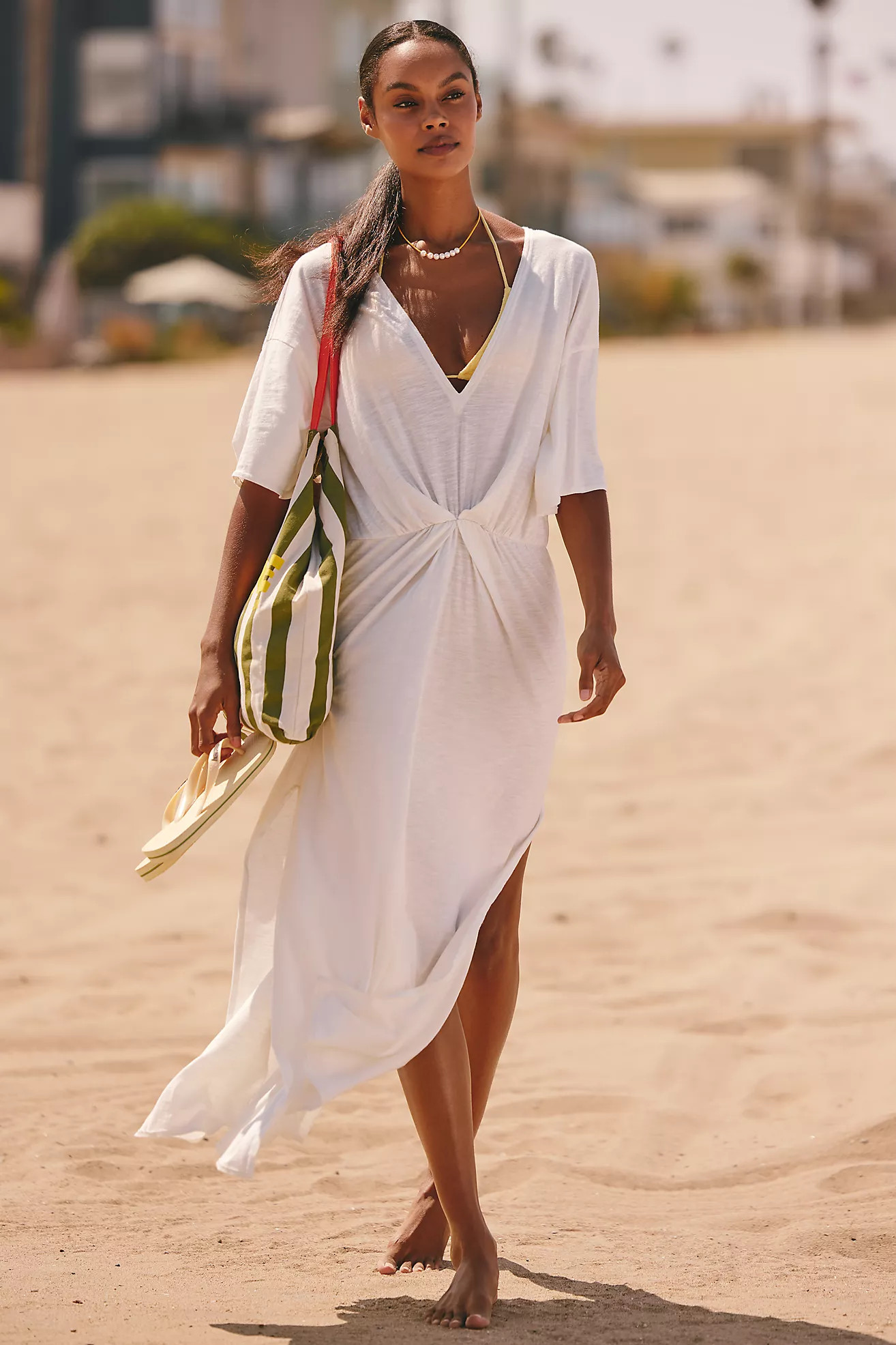 Celandine Long-Sleeve Ruched Maxi Dress | Anthropologie (US)
