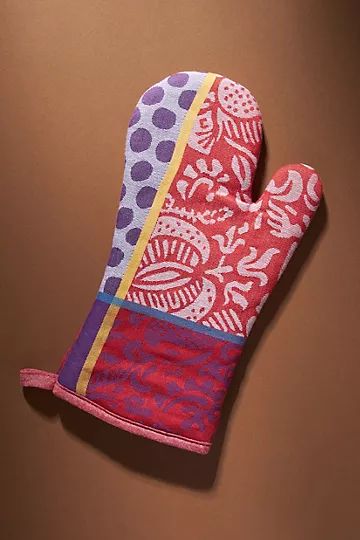 Nifty Jacquard Oven Mitt | Anthropologie (US)