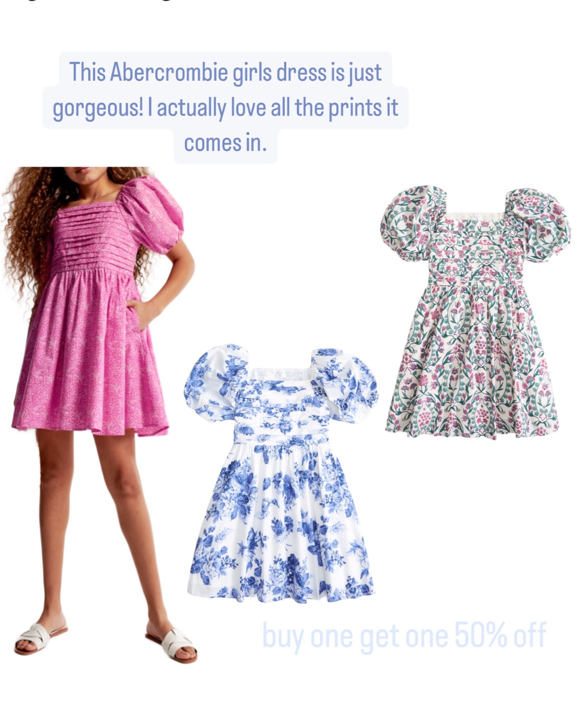 Abercrombie and fitch girls puff sleeve dress pink floral blue
Easter 

#LTKSeasonal #LTKkids #LTKSpringSale