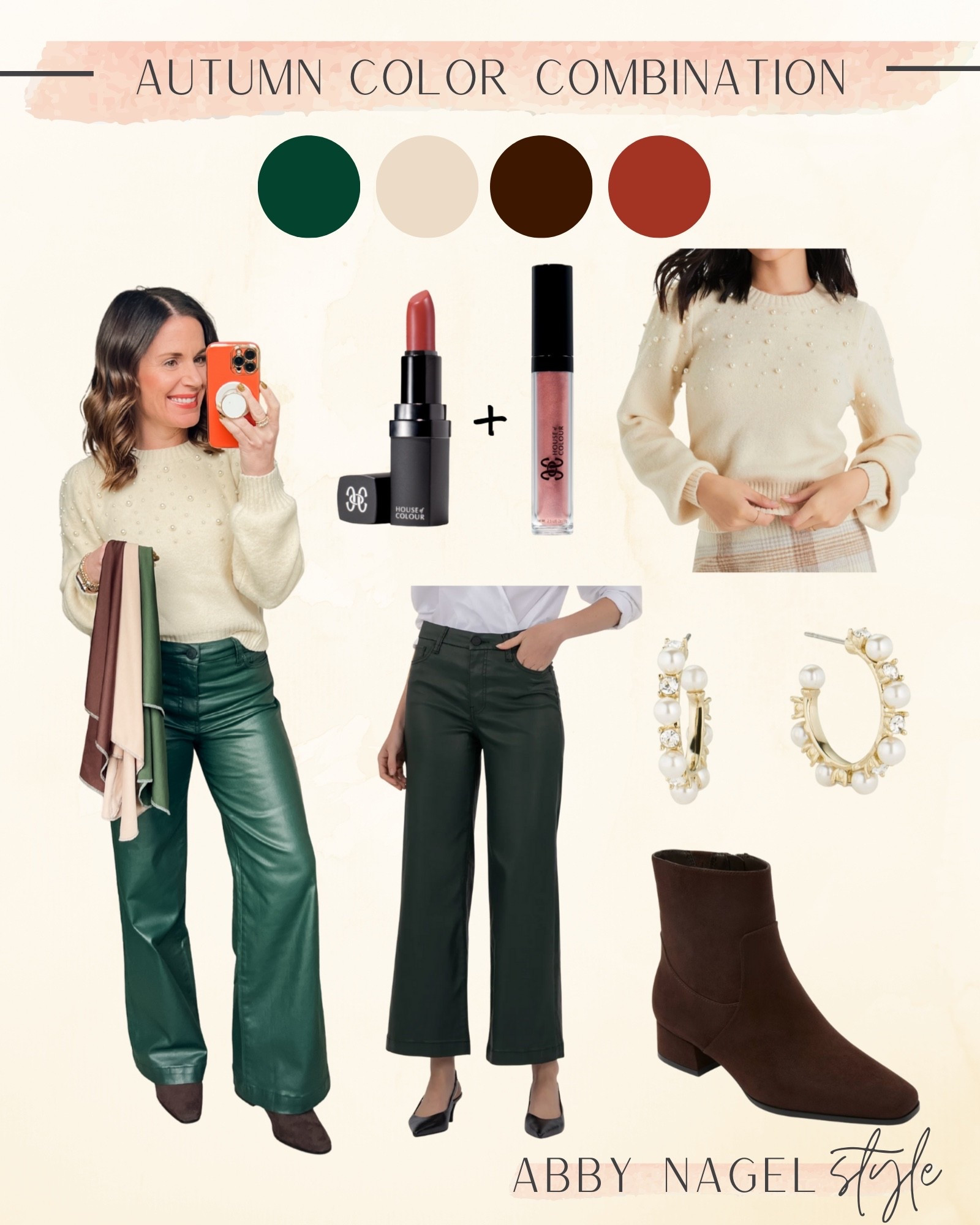 Try dark brown, dark olive and a creamy beige + rust lip & pearls! 

Lips: www.houseofcolour.com
Code: NAGELABBB

#LTKFindsUnder50 #LTKPetite #LTKFindsUnder100