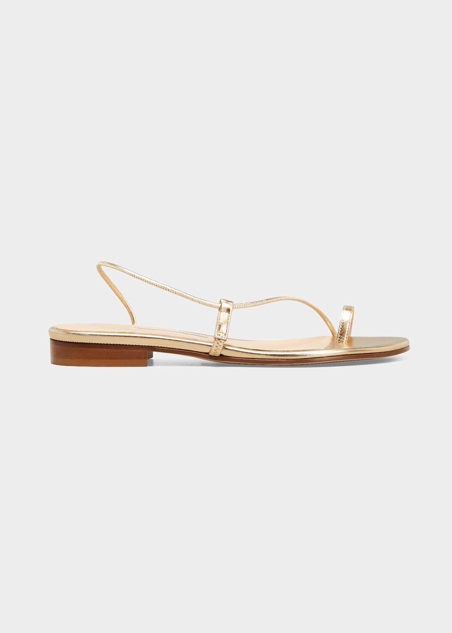 Susan Toe-Ring Leather Slide Sandals | Bergdorf Goodman