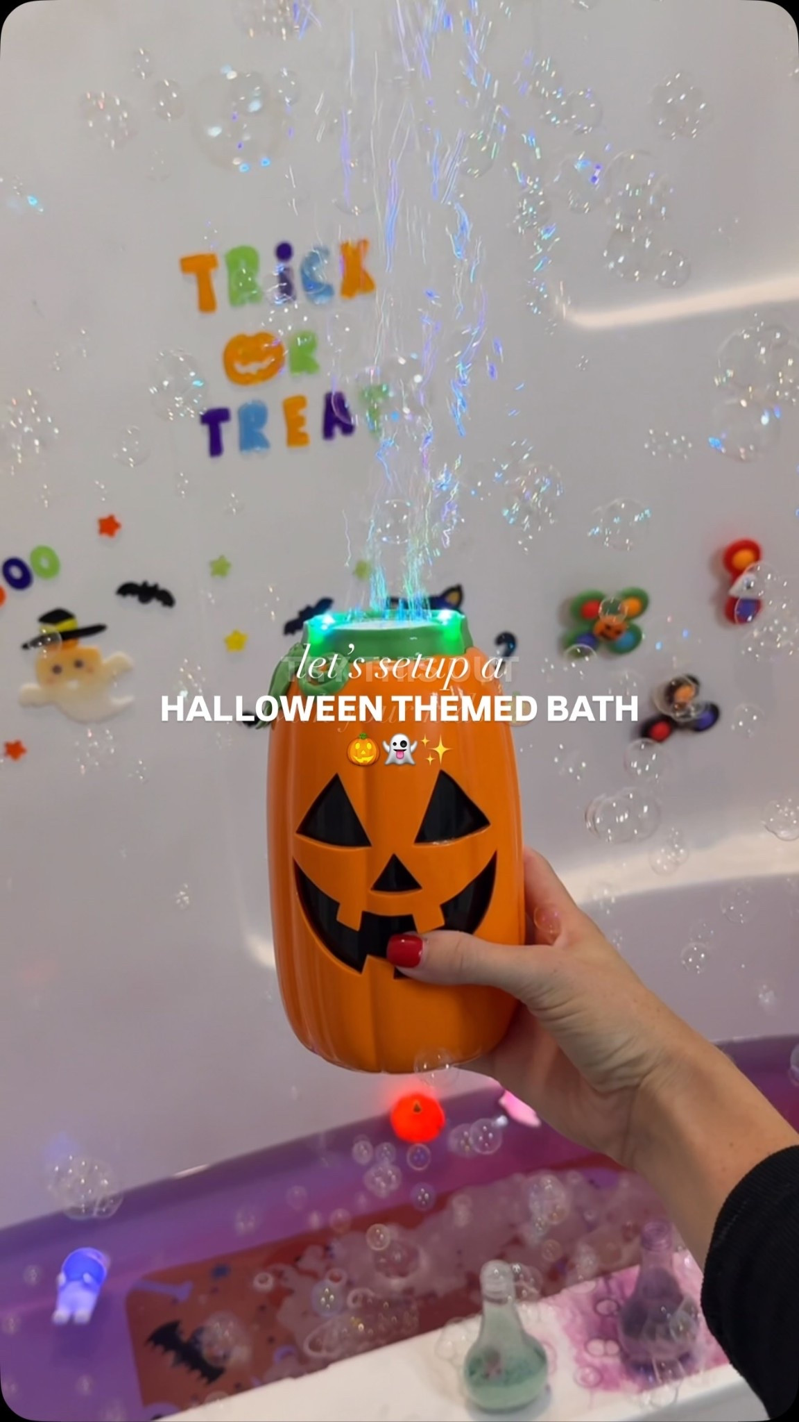 This is your sign to setup a halloween themed bath for your kids this spooky season 🎃👻✨🛁

👉 Save this to try this year + send to a halloween loving friend!

#halloween #halloweenbath #bathtimefun #kidshalloween #bathtoys

#LTKmomlife #LTKSeasonal #LTKBaby
