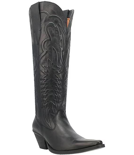 Dingo Raisin Kane Embossed Leather Tall Western Boots | Dillard's | Dillard's
