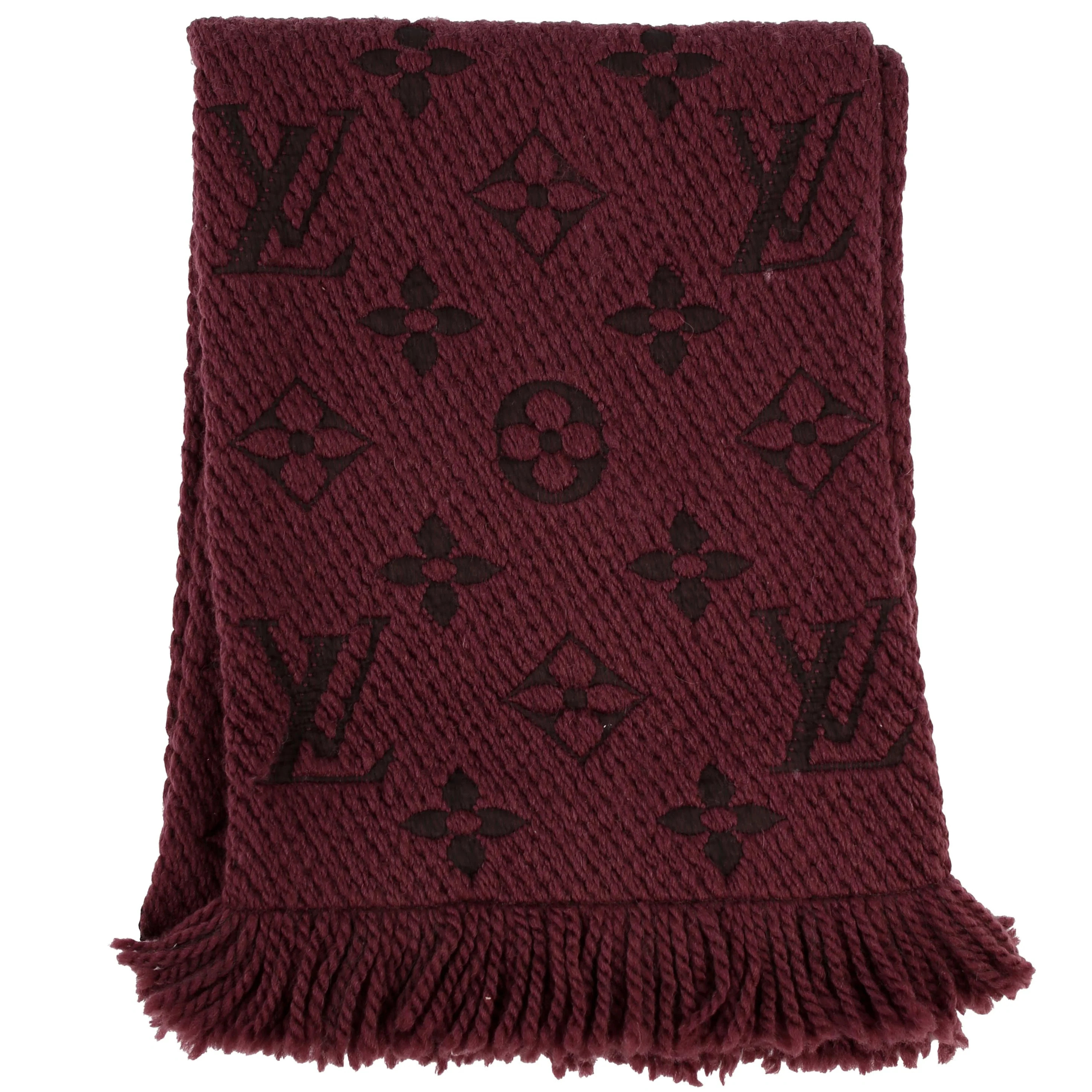 Logomania Wool/Silk Scarf | Keeks Designer Handbags