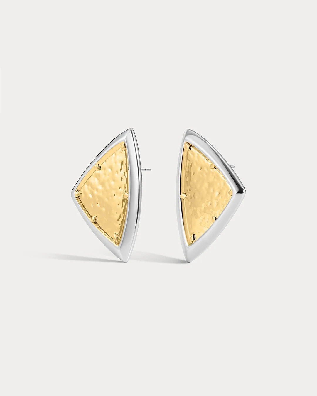 The Bianco Nero Studs- Silver | Luv Aj Inc.