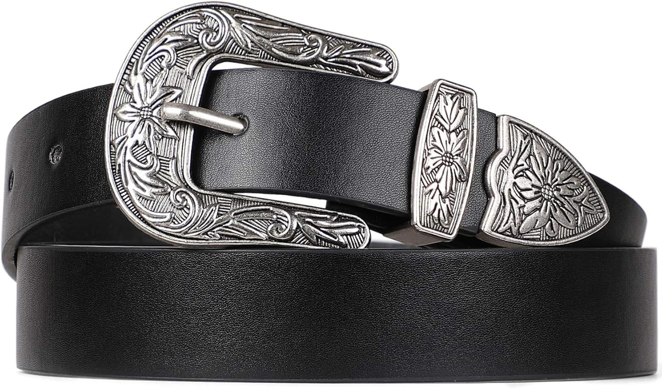 Western Belts for Women - Vintage Western Design Ladies Cowgirl Waist Belt for Pants Jeans Dresse... | Amazon (US)