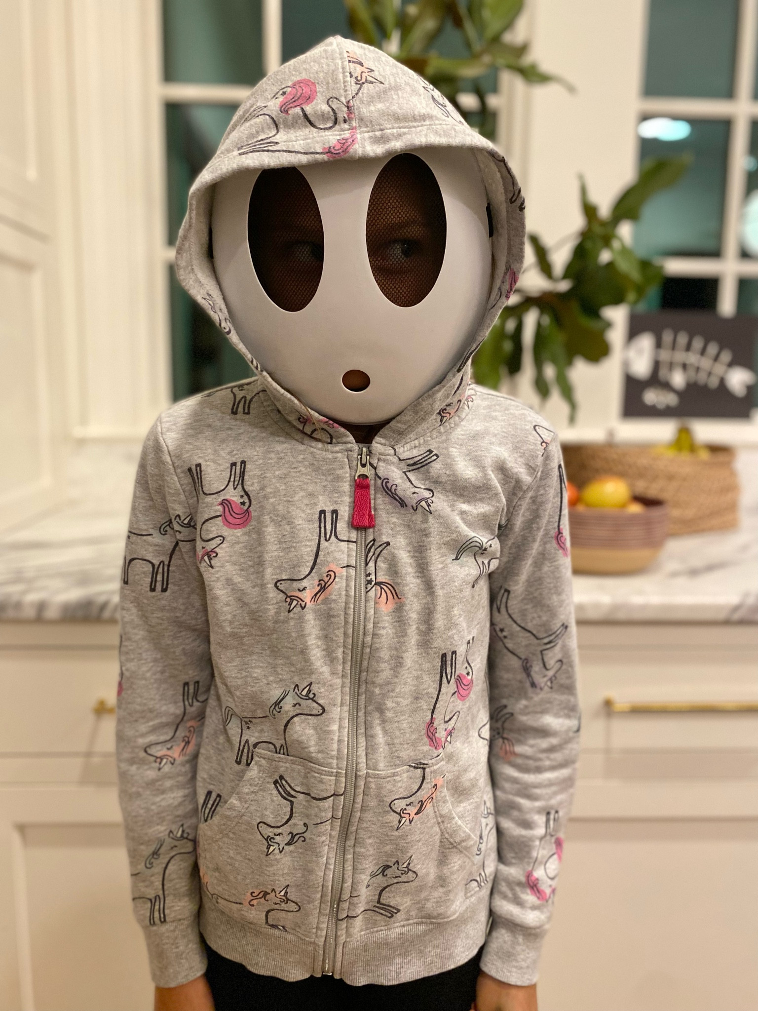 We’re going to be Mario Cart this year! Her Shy Guy mask came in. We have red hoodie on the way to complete the look 👀 

#LTKSeasonal #LTKHalloween #LTKkids