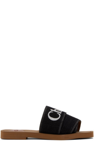 Black Woody Sandals | SSENSE