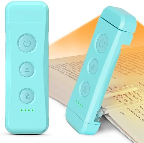 Glocusent USB Rechargeable Book Light for Reading in Bed, Portable Clip-on LED Reading Light, 3 A... | Amazon (US)
