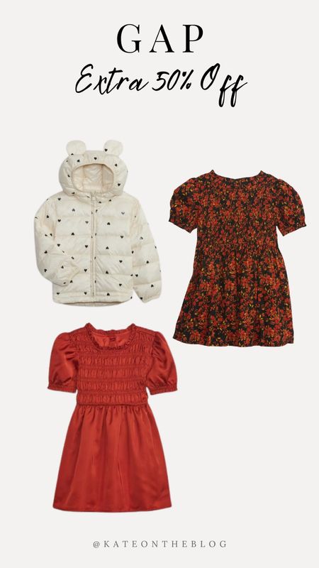 Extra 50% off Gap - toddler girls! Lots of cute dresses, jackets and more 

#LTKsalealert #LTKfindsunder50 #LTKfamily