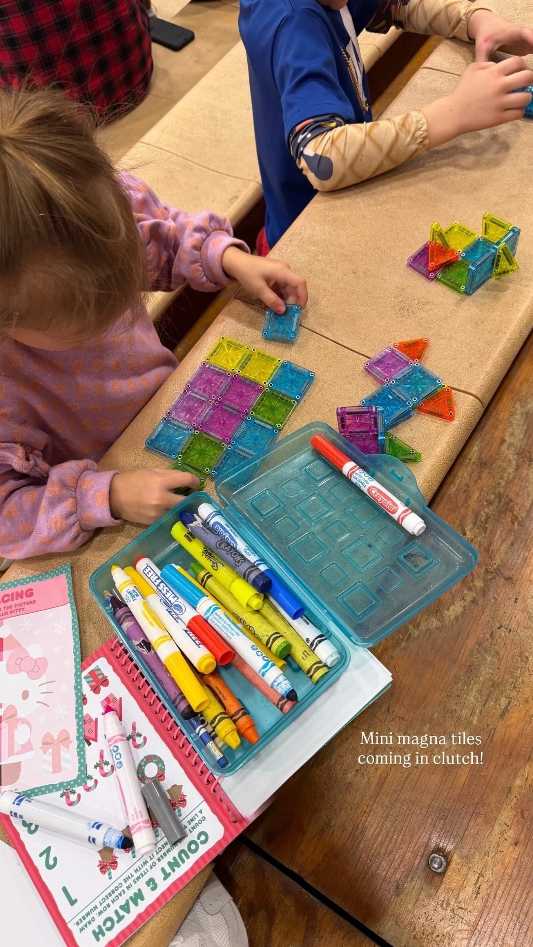 Mini magna tiles coming in clutch! The best on the go activity! 

#LTKmomlife #LTKTravel #LTKKids