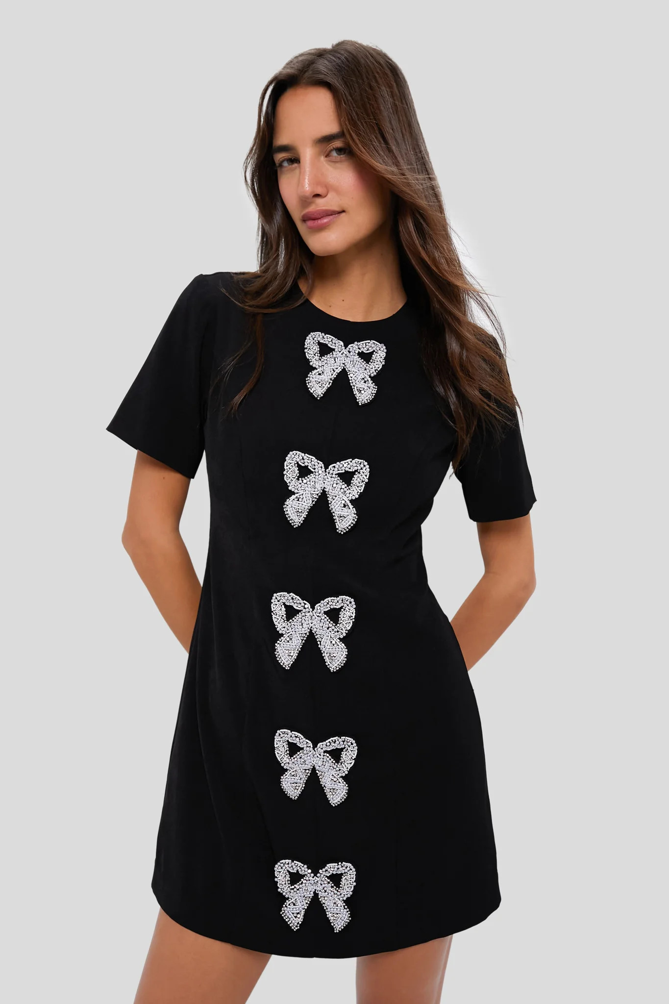 Beaded Bows Bernadette Mini Dress | Tuckernuck (US)