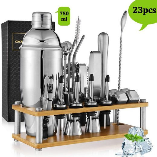 Welikera Cocktail Shaker »Cocktail Shaker Set,750ML 23 Teiliges Edelstahl Barkeeper Kit«, (Prof... | OTTO (DE)