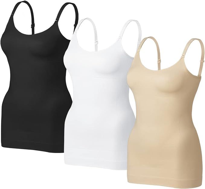 VVX Womens Shapewear Camisole Tank Tops - Body Shape for Women Tummy Control Seamless Compression... | Amazon (US)