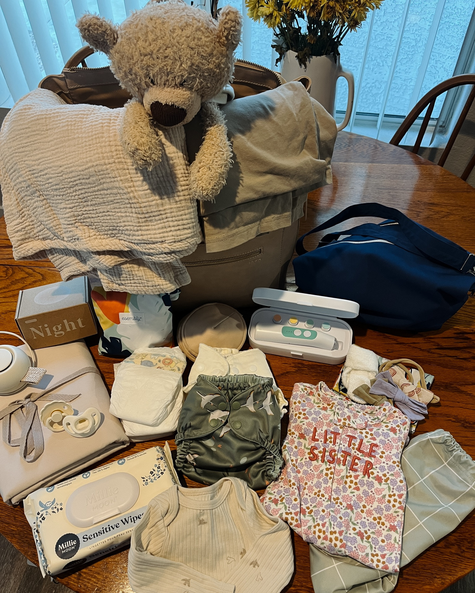 Hospital/diaper bag essentials for baby girls! Packing for her delivery soon! All my favs! As a cloth diapering mama! And of course the bear for her big brother in heaven 💗

#LTKBump #LTKBaby #LTKFamily