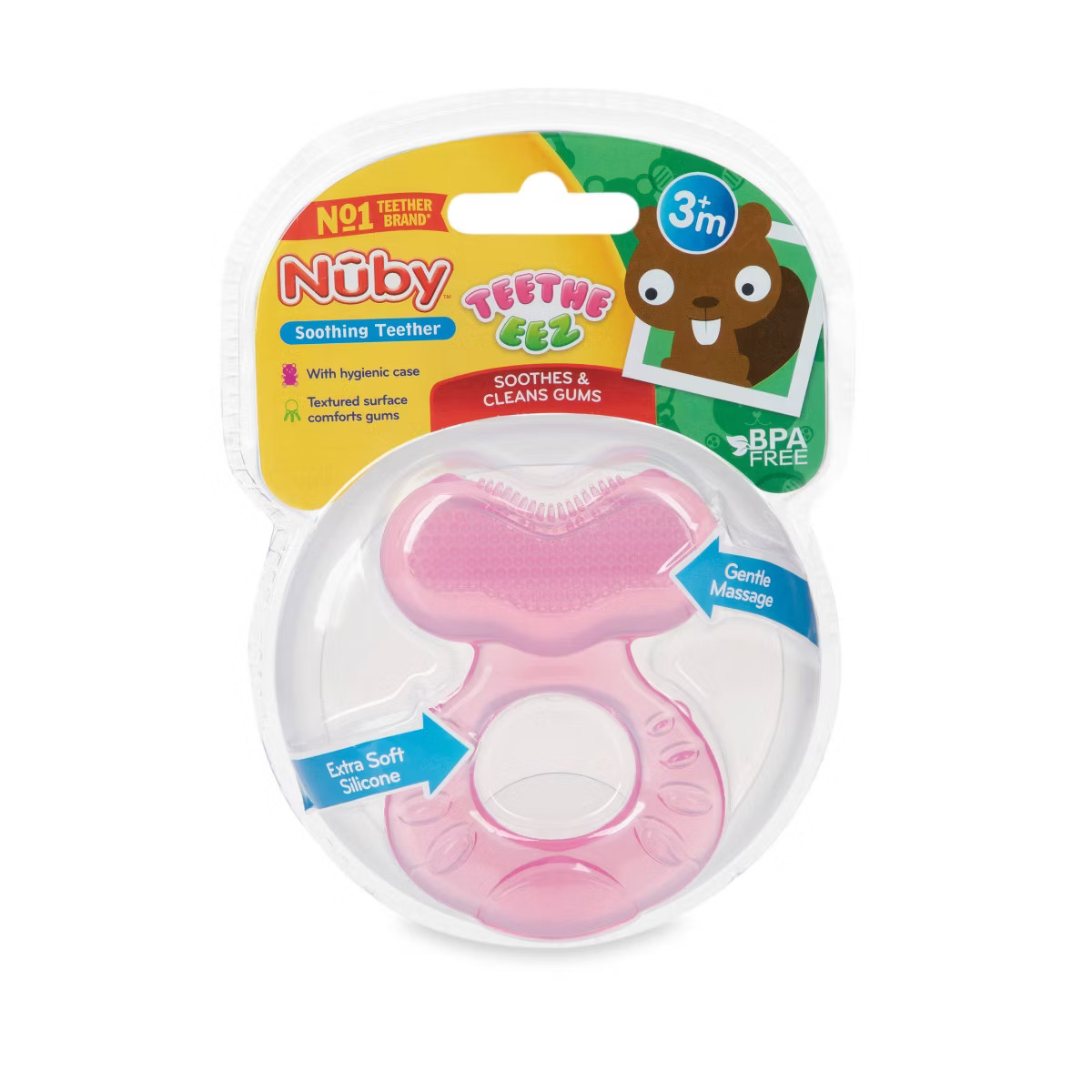 Nuby Stage 1 Teether - Pink | Target