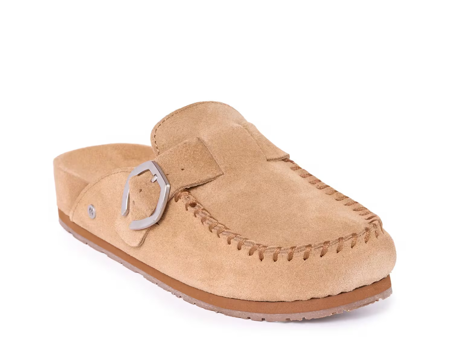 Minnetonka Buckle Clog | Women's | Cinnamon Suede | Size 8 | Clogs | Wedge | DSW