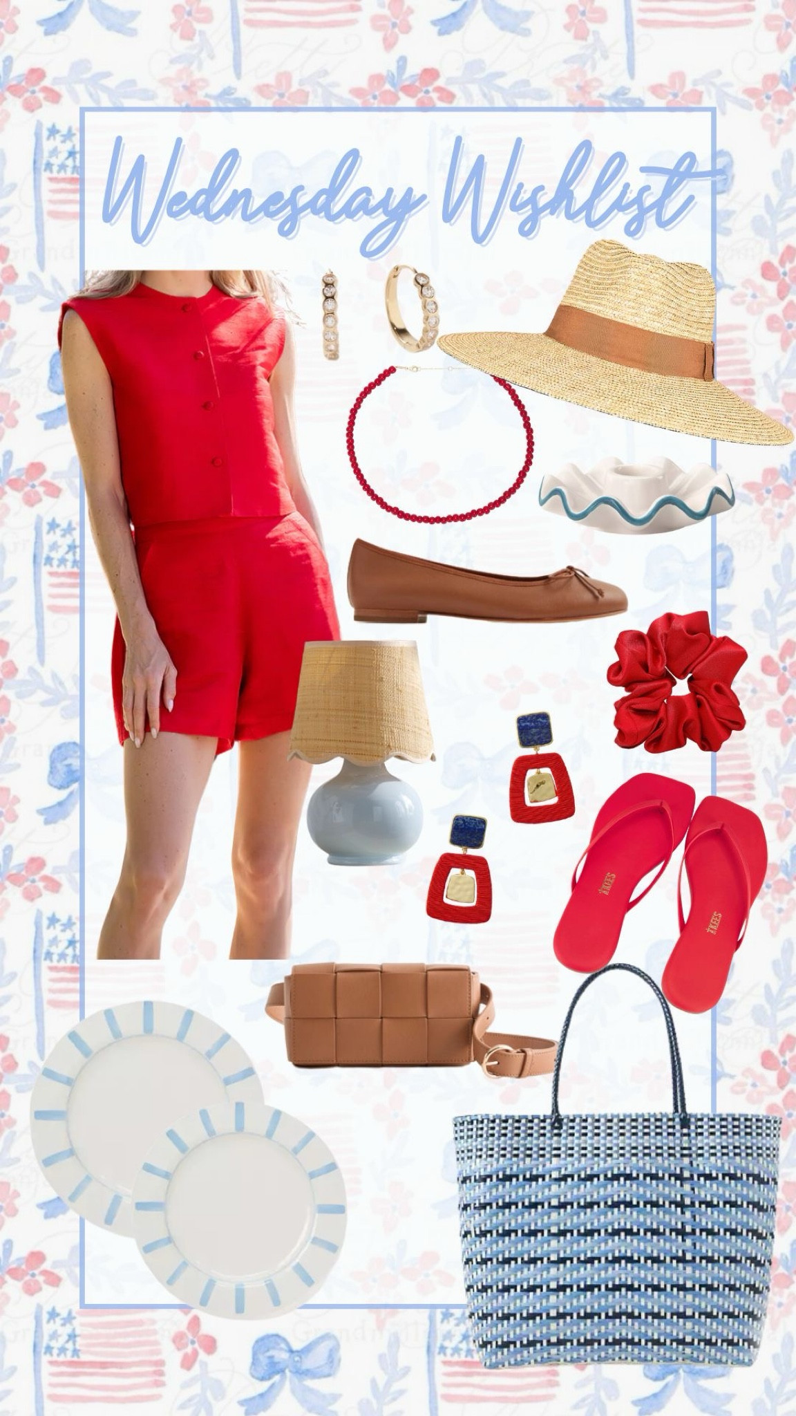 Wednesday wishlist! 



Fourth of july outfit 
Summer outfit 
Summer hosting 
Flip flops 
Home decor 

#LTKSummerEdit #LTKHome #LTKStyleTip
