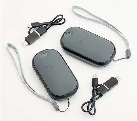 Halo Set of 2 Hand Warmers and Portable Chargers - QVC.com | QVC