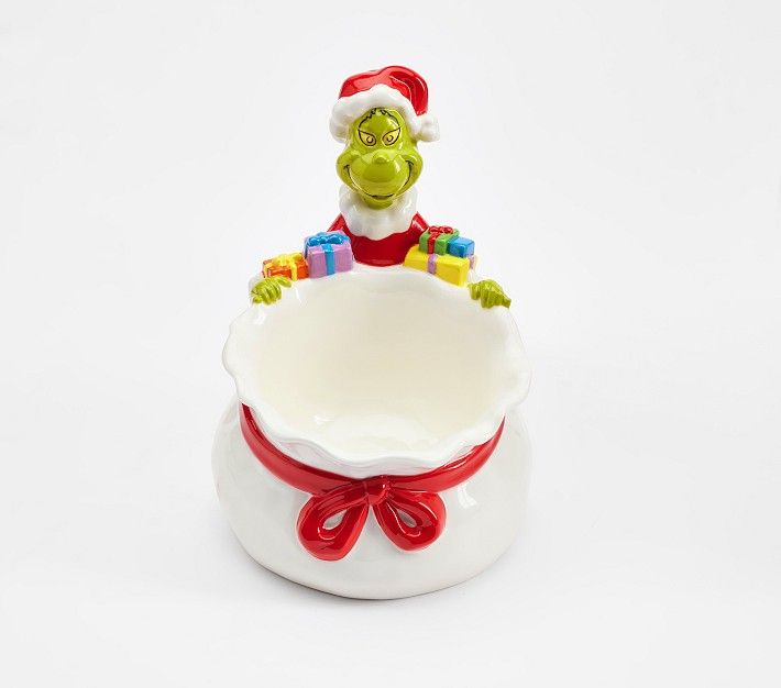 Dr. Seuss's The Grinch™ With Gifts Treat Bowl | Pottery Barn Kids