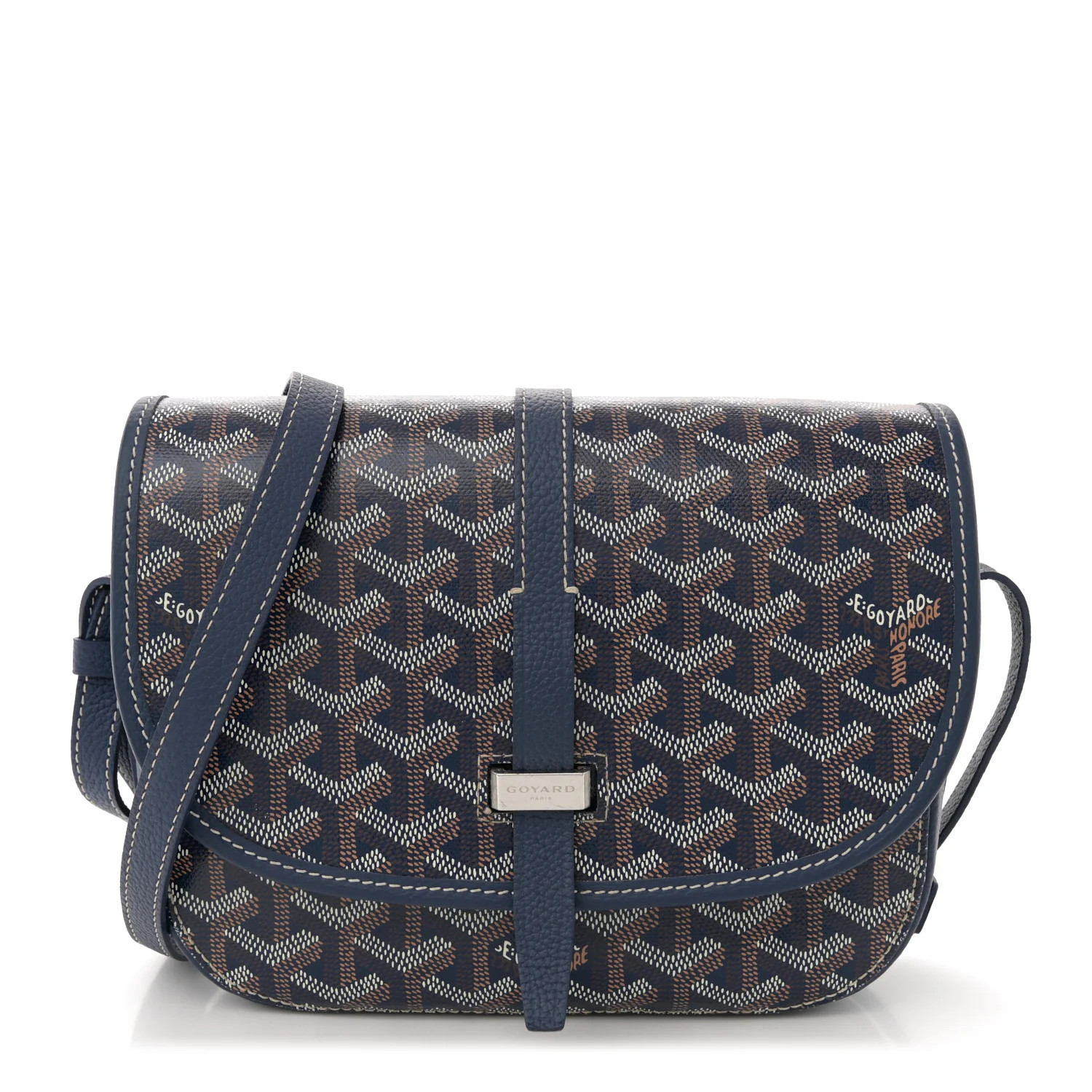 Goyard Goyardine Belvedere II PM Messenger Bag Navy | FASHIONPHILE (US)