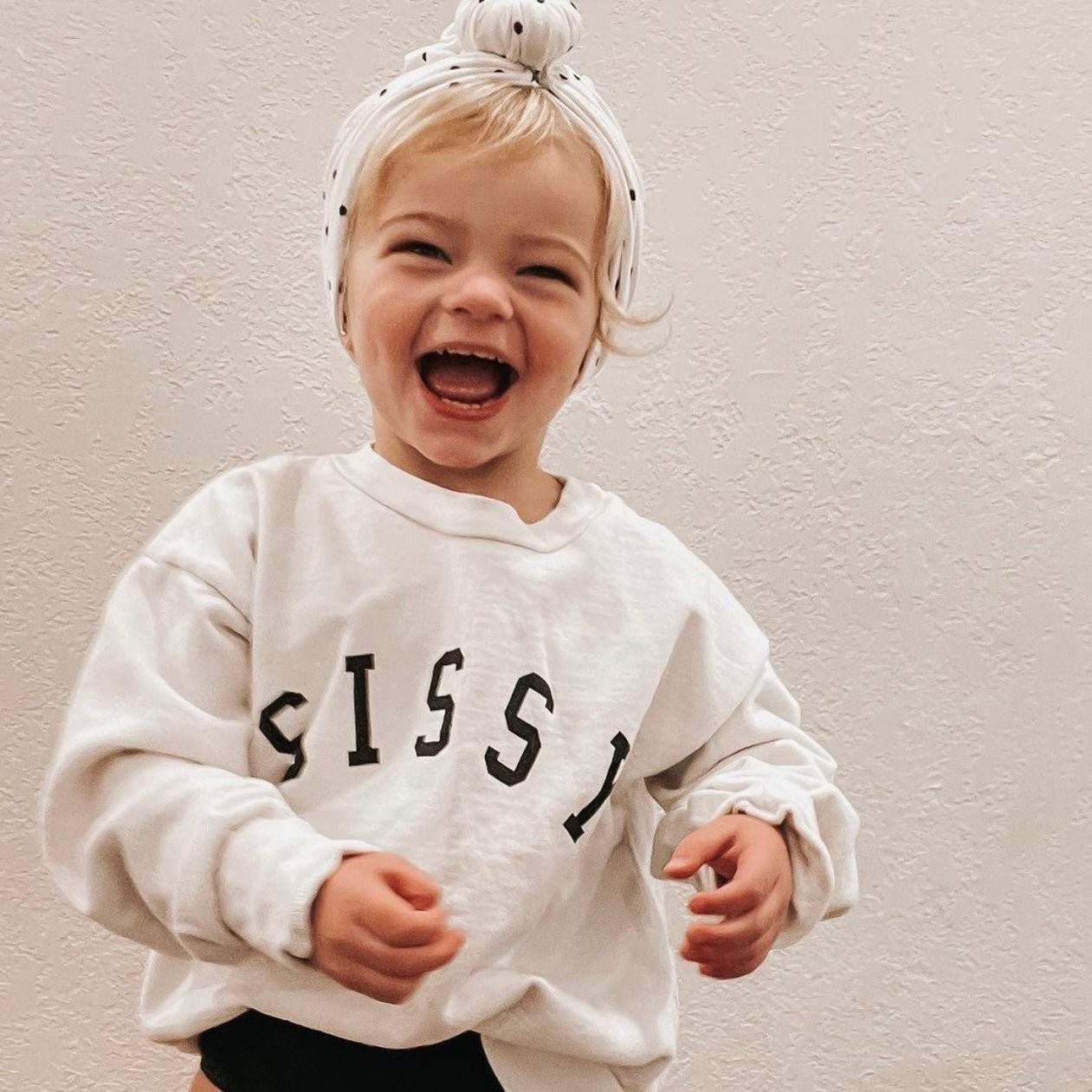 Kids Sissy® Everyday Girls Sweatshirt in Powder Color - Ford And Wyatt | Ford and Wyatt