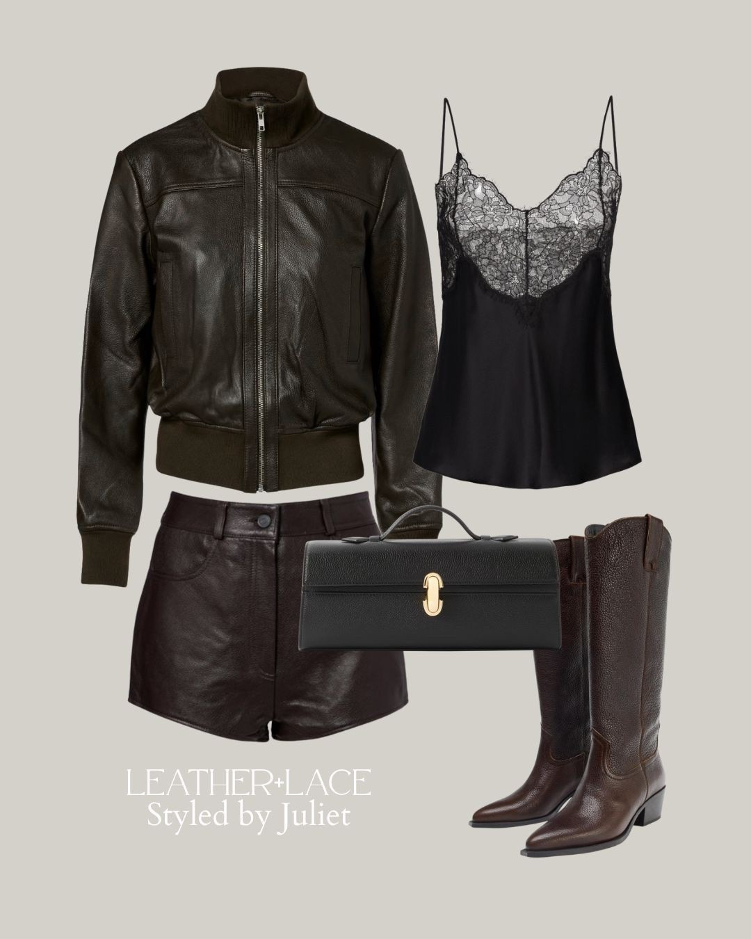 How to wear leather + lace 
(leather shorts)

#LTKNYFW #LTKSeasonal