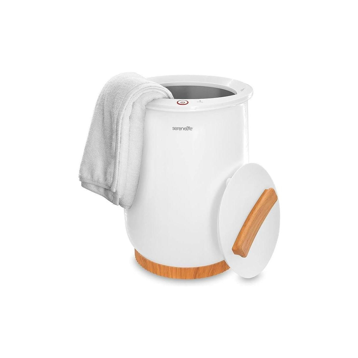 SereneLife Bucket-Towel Warmers, White Large-Towel Warmer for Spa and Bathroom, Luxury-Towel Heat... | Target