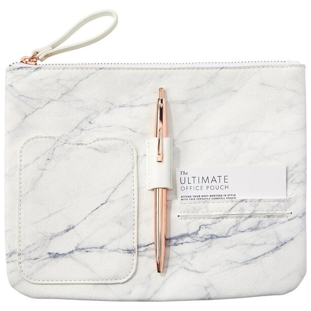 THE ULTIMATE OFFICE POUCH MARBLE | Indigo (CA)