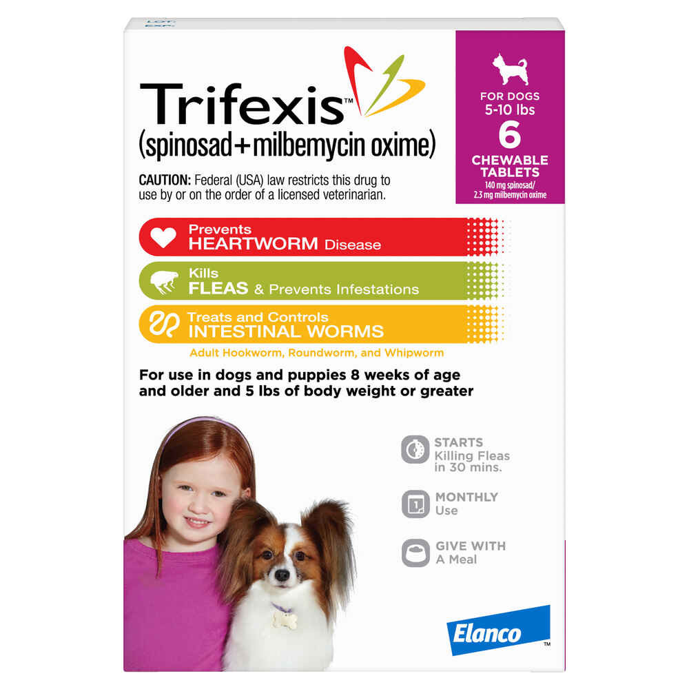 Trifexis 6pk Dog 5-10 lbs | 1800PetMeds | 1800PetMeds