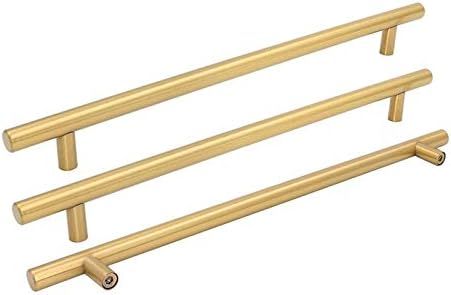 Goldenwarm 5pcs Brushed Brass Cabinet Cupboard Drawer Door Handle Pull Knob for Furniture Kitchen... | Amazon (US)