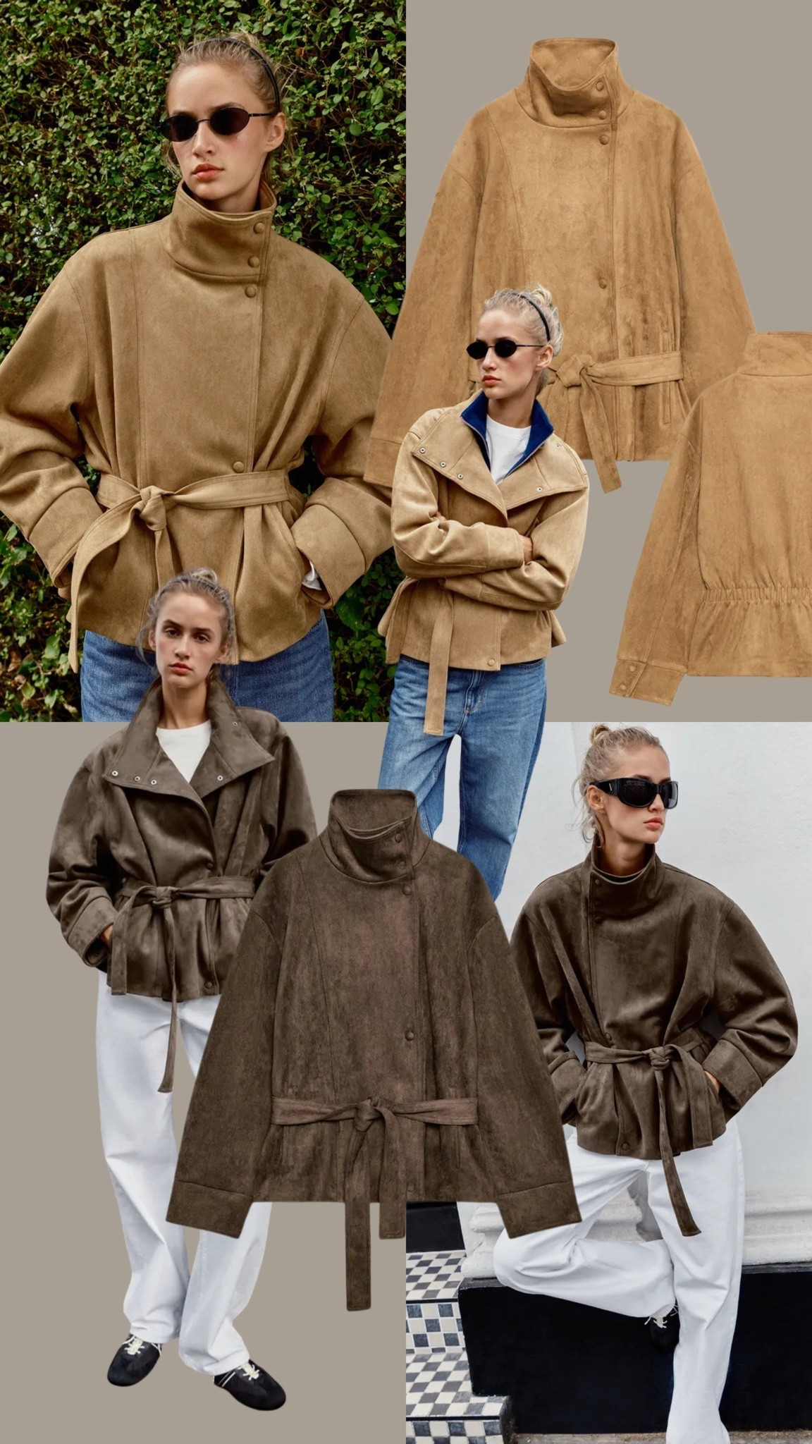 Zara suede belted jackets 🧥 🤎🍂

#LTKuk #LTKautumn