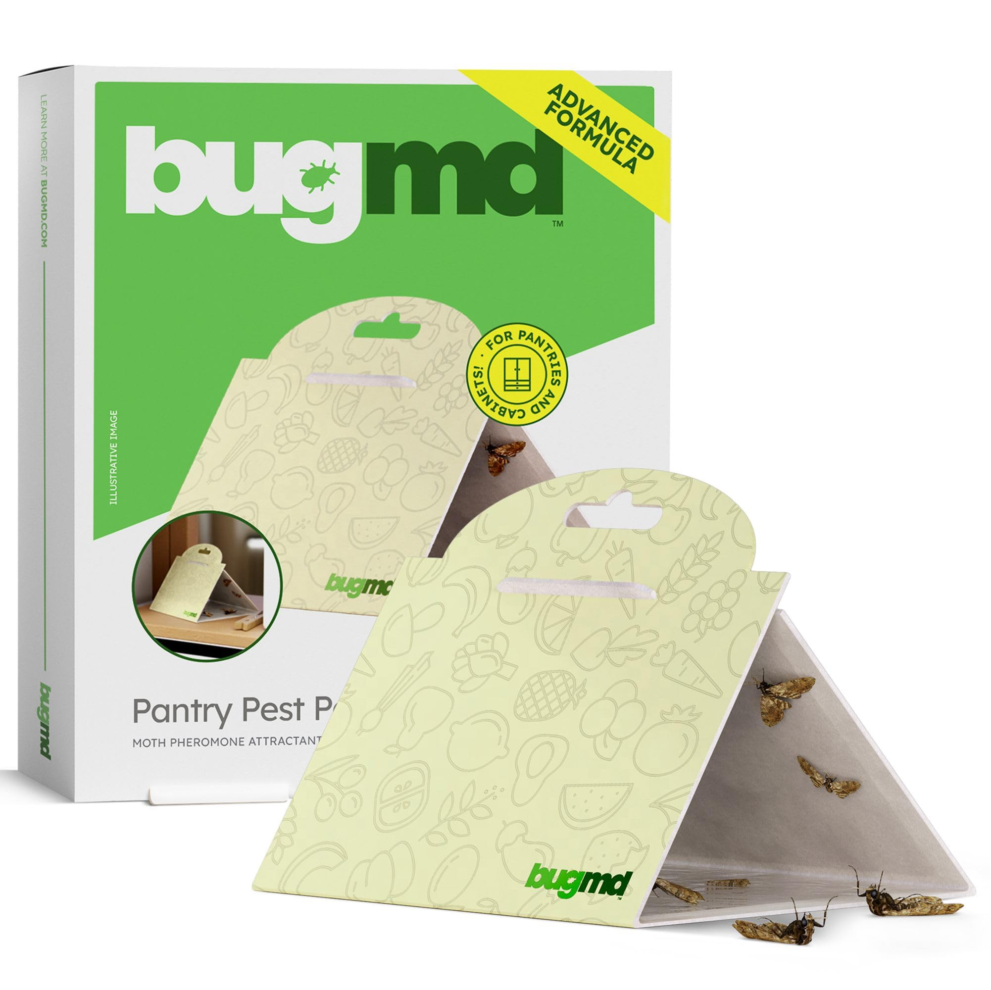 BugMD Pantry Moth Traps (6-Pack) – Pheromone-Based Sticky Glue Traps, Non-Toxic, Kills Indian M... | Amazon (US)