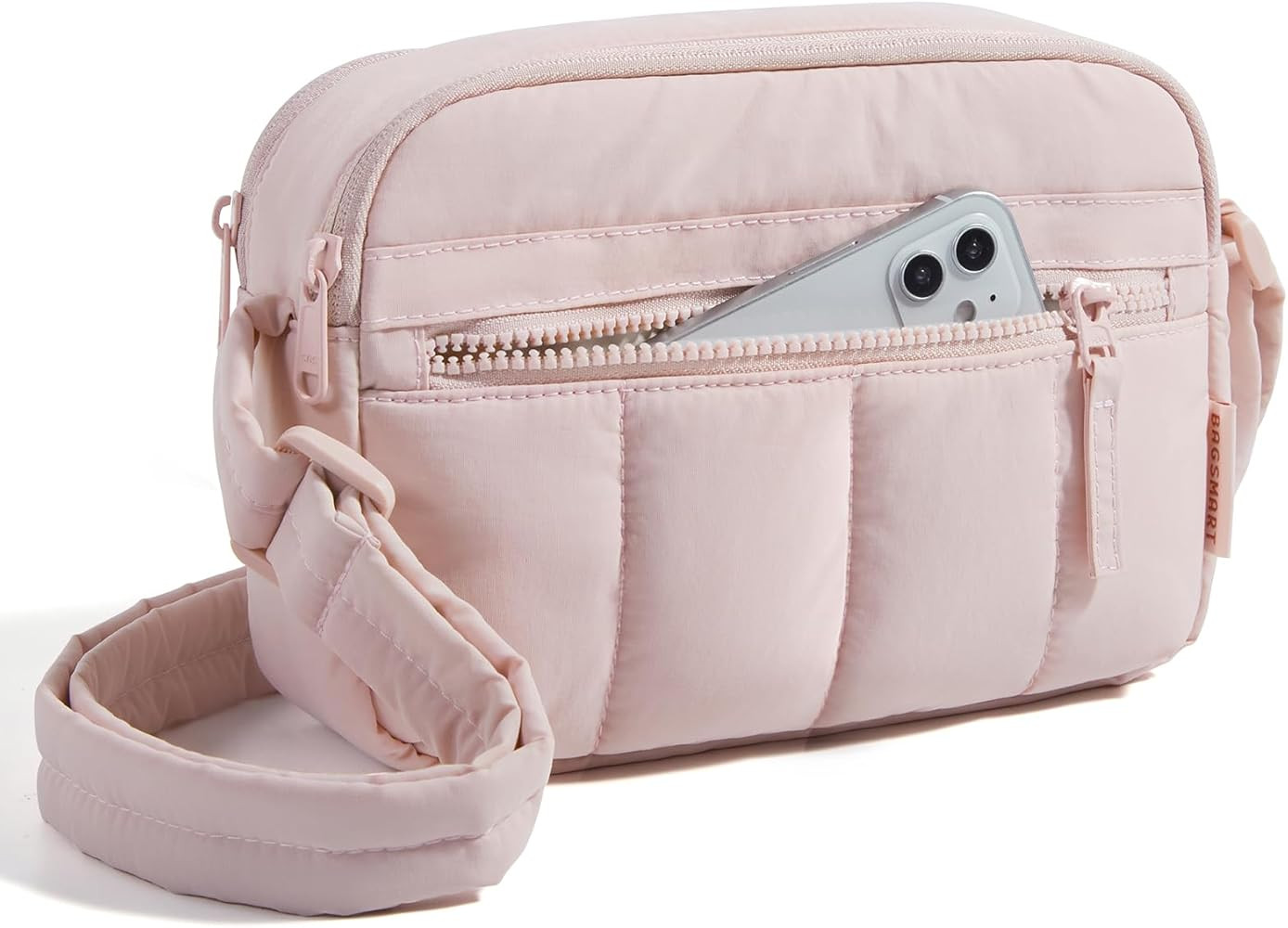 BAGSMART Cross Body Purse, Mini Crossbody Bags for Women Travel Purse, Puffy Shoulder Handbag Wal... | Amazon (US)