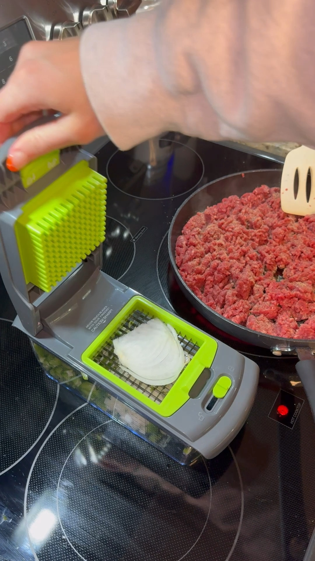 Vegetable chopper. Veggie chopper. Kitchen must haves. Cooking tools. Cookware. Kitchen. 

#LTKVideo #LTKHome