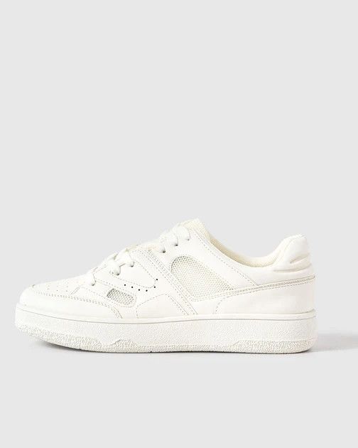 Karis Lace Up Sneakers - White | VICI Collection