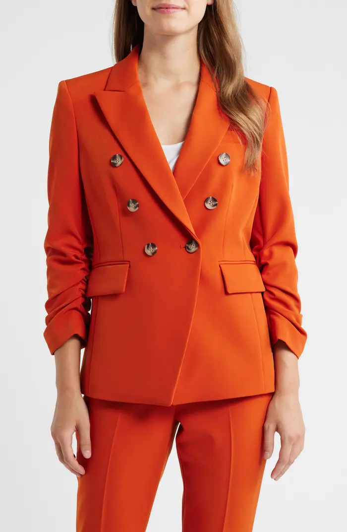 Tahari ASL Ruched Sleeve Jacket | Nordstrom | Nordstrom