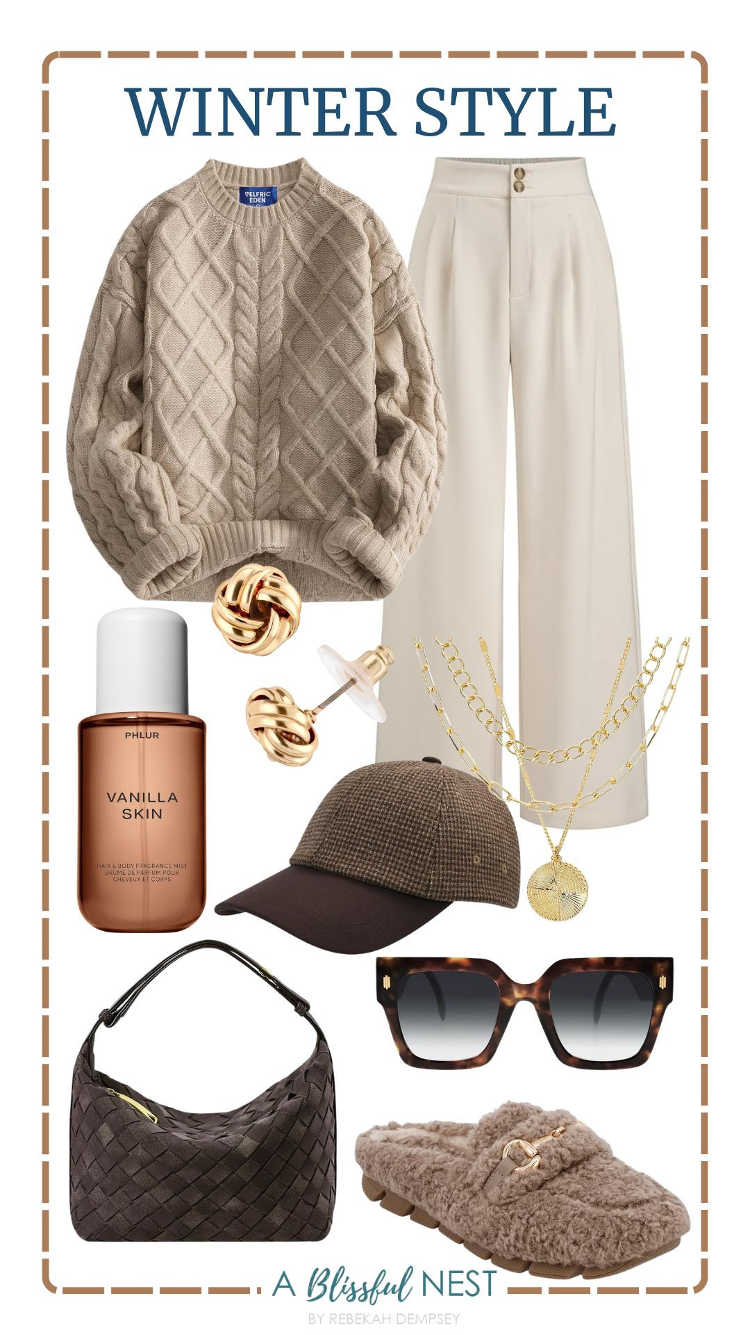 Go to winter outfits you’ll keep reaching for. Shop now.
oversized square sunglasses, Vanilla Salt eau de parfum, suede leather handbag, knot stud earrings, layered necklace set, fuzzy slippers, wool baseball cap, wide leg trousers, oversized sweaters 

 #LTKootd #LTKSeasonal #LTKFindsUnder100