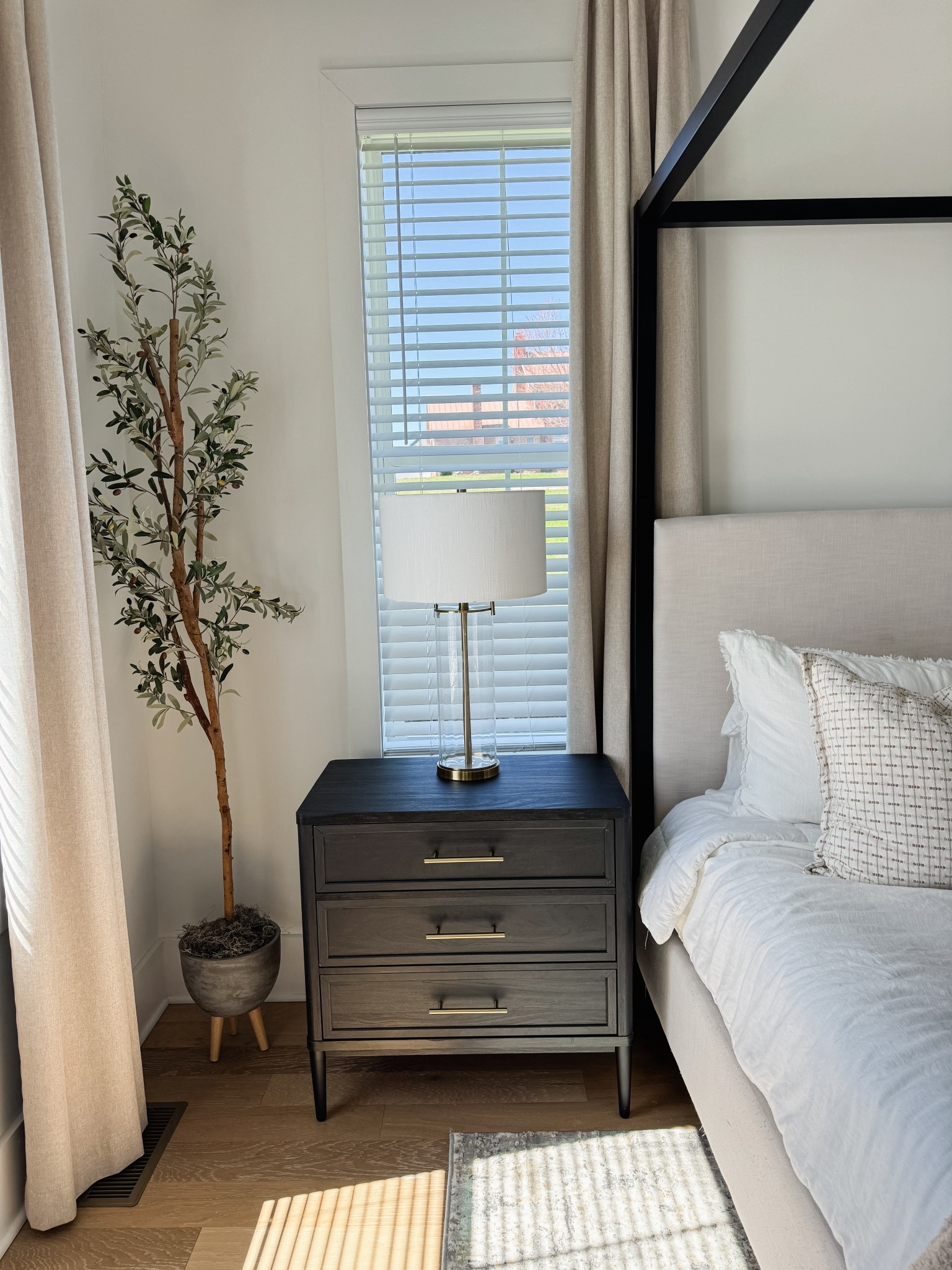 Budget Friendly, Viral Walmart Black Modern Night Stands, Bedside Table, Primary Bedroom Furniture, White and Gold Nightstand Table Lamp, Canopy Bed 





#LTKHome