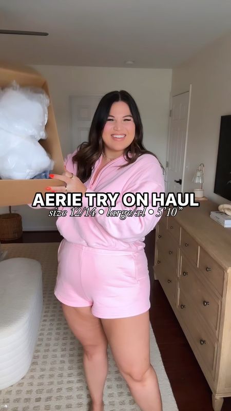 Midsize aerie try on haul! Sharing some swimwear, cover ups, & comfies for the summer from Aerie! 

Swimsuit: top/bottoms - xl
Blue shorts: xl 
Sweatshirt: large 
Romper: xl 
Dress: large
Crochet shorts: xl
Beige top: large 
Stripe top: large 
White shorts: xl 

Aerie, aerie haul, aerie try on, aerie swimsuit, midsize, aerie summer, summer fashion, aerie try on haul 

#LTKSwim #LTKMidsize #LTKVideo