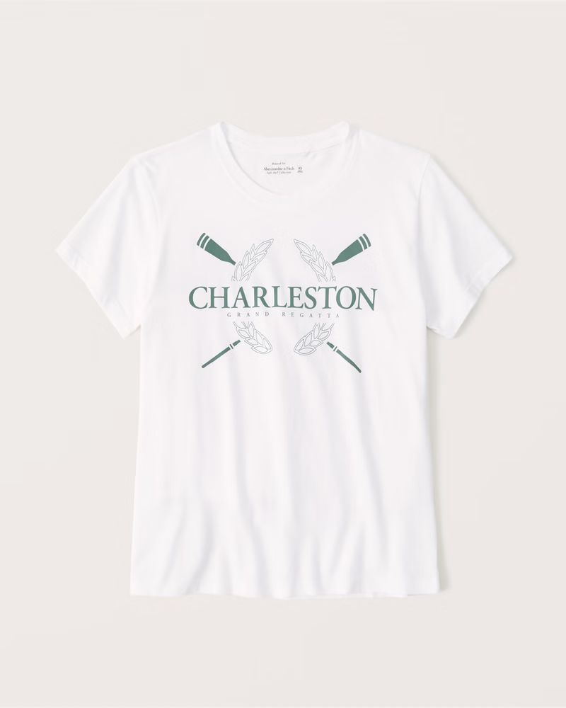 Women's Short-Sleeve Relaxed Graphic Tee | Women's New Arrivals | Abercrombie.com | Abercrombie & Fitch (US)