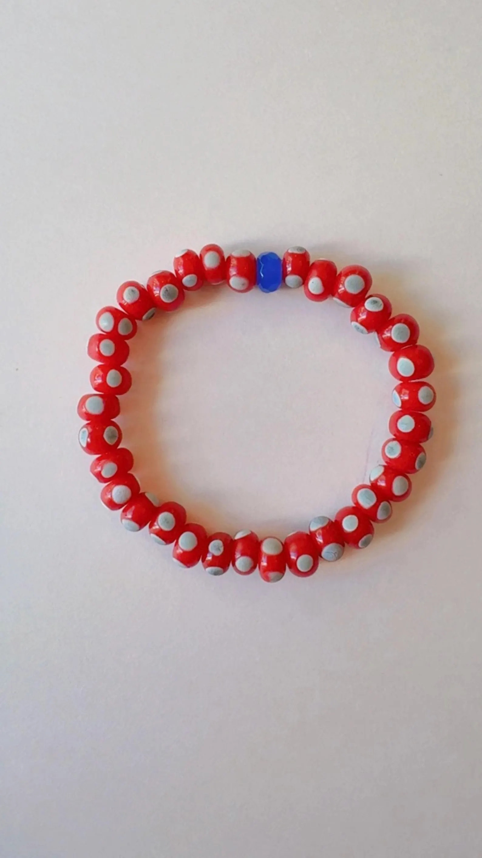 Red dot bracelet | Etsy (Global)