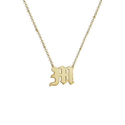 THE MINI GOTHIC INITIAL (UPPERCASE) | The M Jewelers