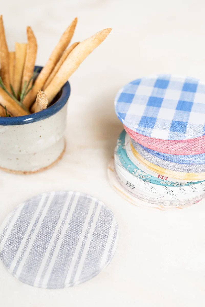 Mack Gingham Coasters | Proper Table Co.