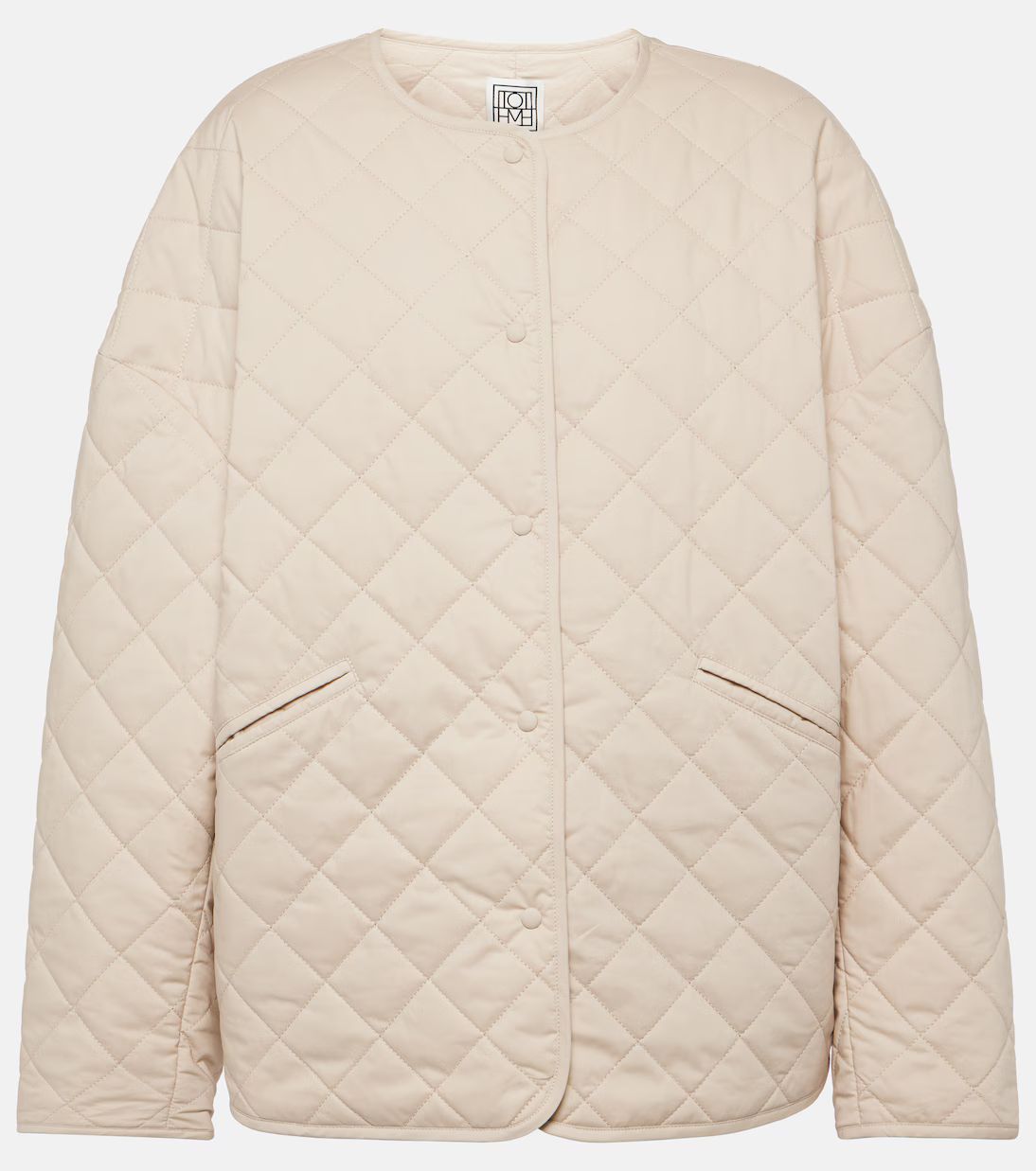 Quilted single-breasted cotton jacket | Mytheresa (US/CA)